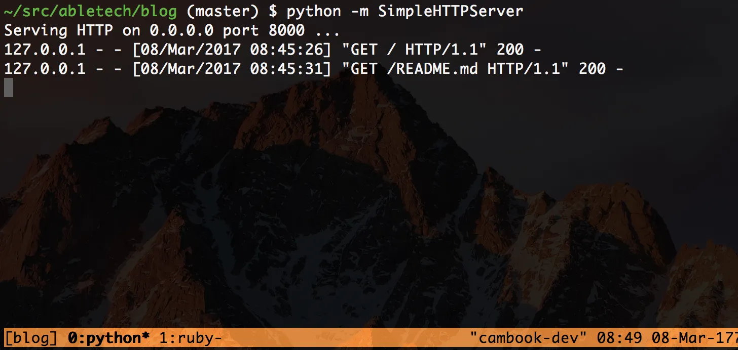 Python’s HTTP Server