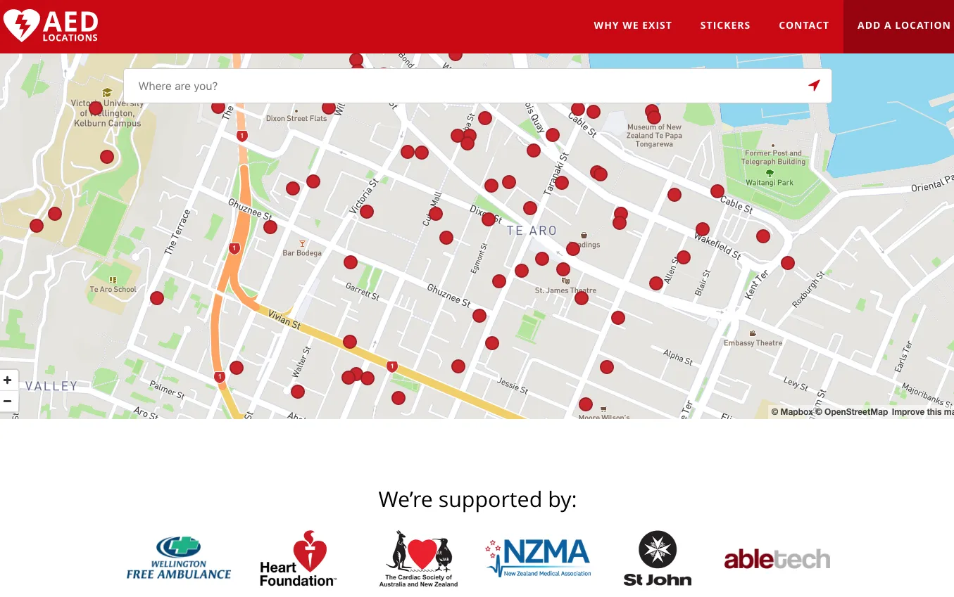 Click this image to find your nearest AEDs